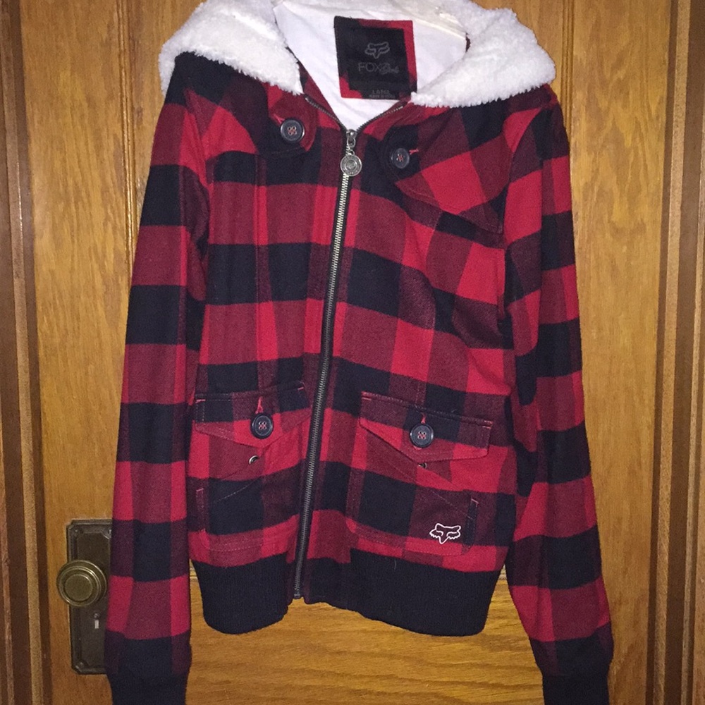 Warm zip hoodie with fleece